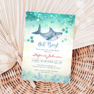 Invitation à la baby shower Oh Boy