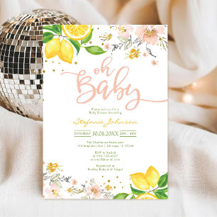 Invitation à la baby shower Oh Boy