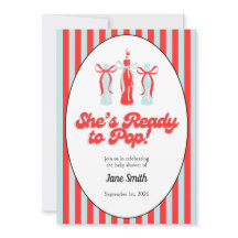 Invitation à la baby shower pour bébé fille ou gar