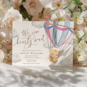 Invitation à la baby shower pour jumeaux We Can Be