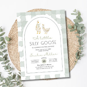 Invitation à la Baby Shower Silly Goose, Mixte