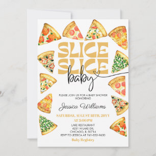 Invitation à la Baby Shower Slice Slice