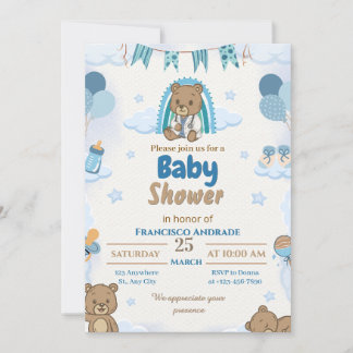 Invitation à la baby shower (style docteur) pour g