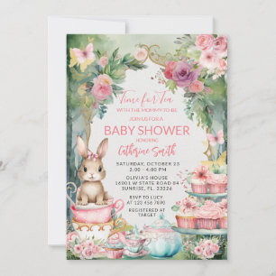 Invitation à la Baby Shower 'Thé pour Deux avec le