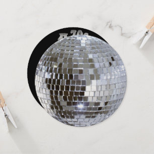 Invitation à la balle Disco 1 en miroir