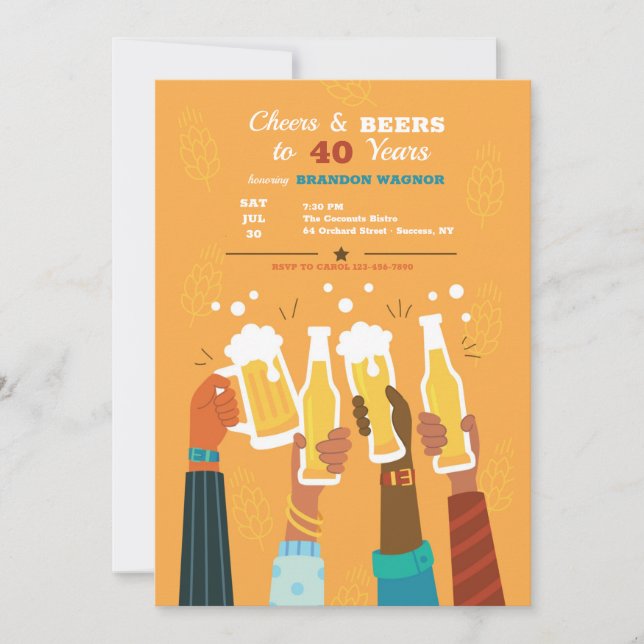 Invitation À la bière ! (Devant)