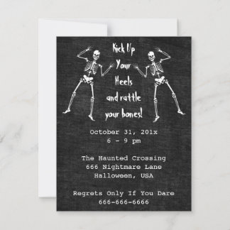 Invitation à la Boogie des Os Halloween