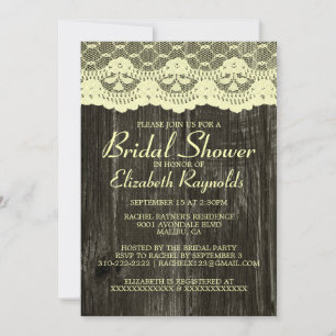 Invitation à la bousculade de dentelle noire et d'