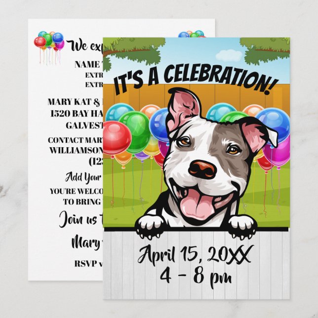 Invitation à la célébration (Devant / Derrière)