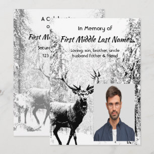 Invitation à la célébration de la vie Cerf de faun