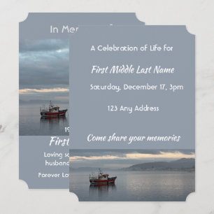 Invitation à la célébration de la vie pêcheur bate