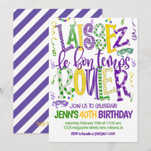 Invitation à la célébration de Mardi Gras