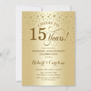 Invitation à la célébration du 15e anniversaire de