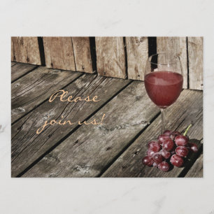 Invitation à la célébration du dîner de vin
