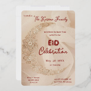 Invitation à la célébration élégante de l'Aïd  Inv