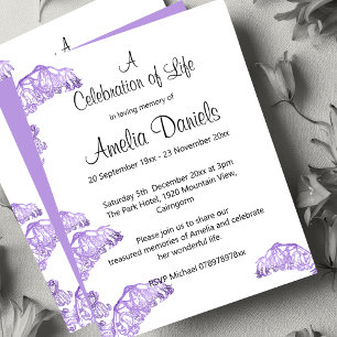 Invitation à la Célébration Florale de la Vie