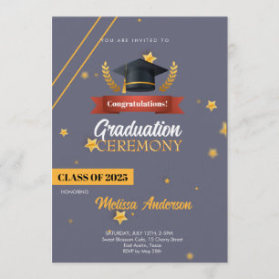 Invitation à la cérémonie de la promotion 2025 de