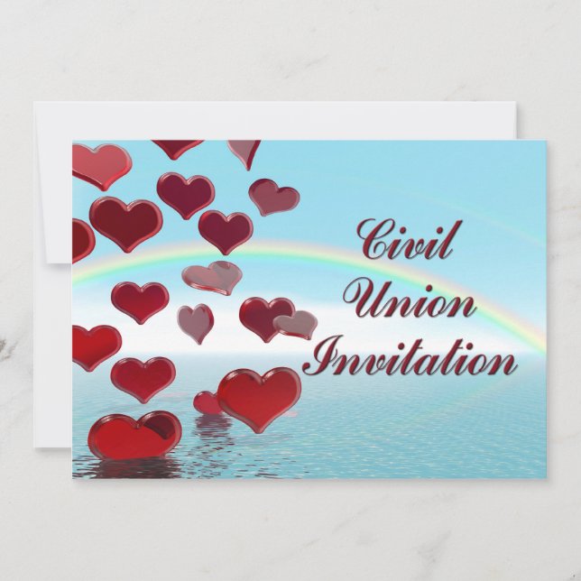 Invitation à la cérémonie de l'Union civile (Devant)