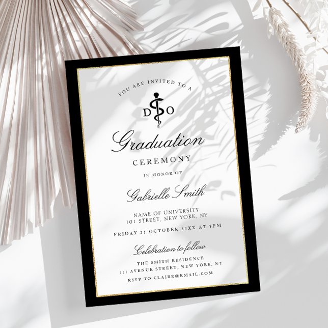 invitation à la cérémonie de remise de diplômes DO (Créateur téléchargé)