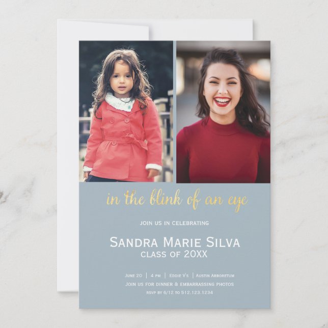 Invitation à la cérémonie de remise des diplômes d (Devant)