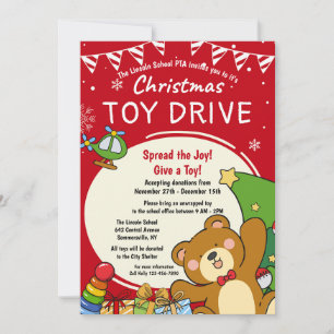 Invitation à la collecte de jouets de Noël