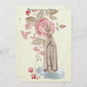 Invitation à la communion Vintage catholique tradi