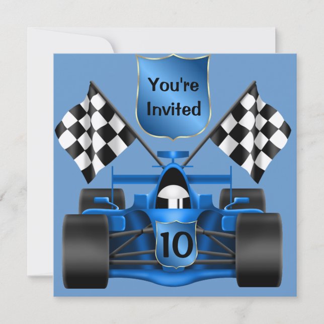 Invitation à la course de 10e anniversaire (Devant)