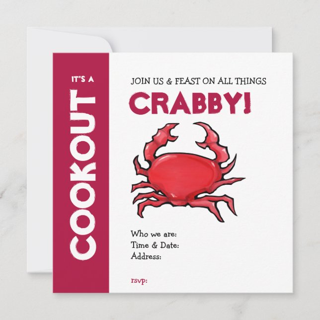 Invitation à la cuisine du crabe rouge (Devant)