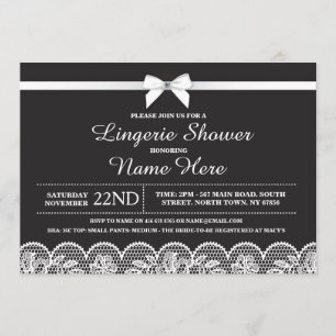 Invitation à la dentelle de la Fête de l'mariée Bl