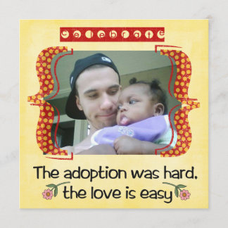 invitation à la douche d'adoption