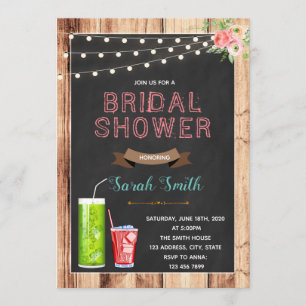 Invitation à la douche de la mariée au soda italie