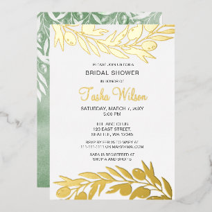 Invitation à la douche de nuptiale de la branche d