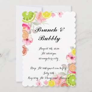 INVITATION À LA DOUCHE DE PONT DE CITRUS