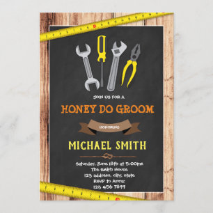 Invitation à la douche Honey do grove