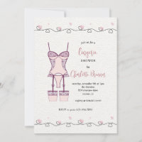 Invitation à la douche nuptiale