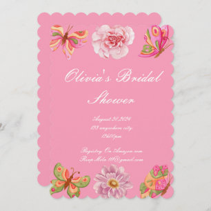 invitation à la douche nuptiale