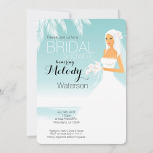 invitation à la douche nuptiale
