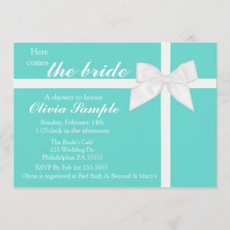 Invitation à la douche nuptiale