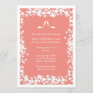 Invitation à la douche nuptiale