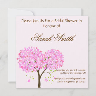 Invitation à la douche nuptiale