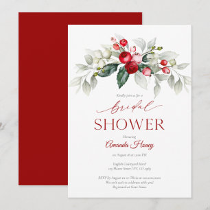 Invitation à la douche nuptiale Berry Festive