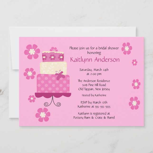 Invitation à la douche nuptiale branchée de Mod Ca (Devant)