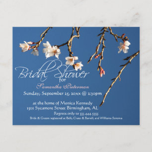 Invitation à la douche nuptiale Cherry Blossom