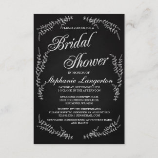 Invitation à la douche nuptiale d'art moderne de C