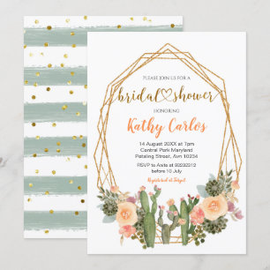 Invitation à la douche nuptiale de Fiesta au Mexiq