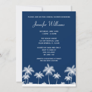 Invitation à la douche nuptiale de la marine des p