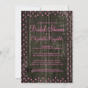 Invitation à la douche nuptiale de la Russie noire