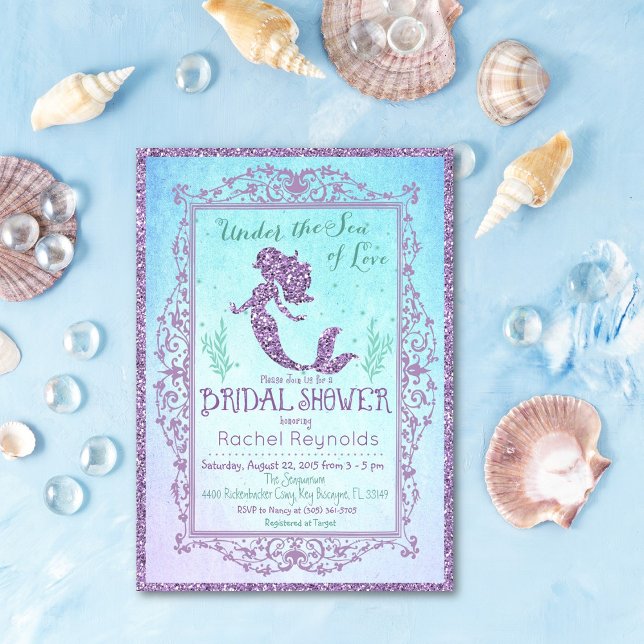 Invitation à la douche nuptiale de Mermaid (Créateur téléchargé)