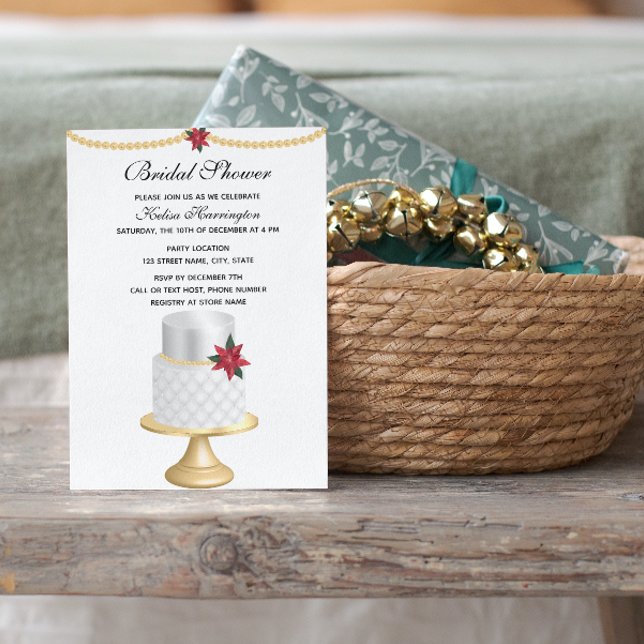 Invitation à la douche nuptiale de Noël (Créateur téléchargé)