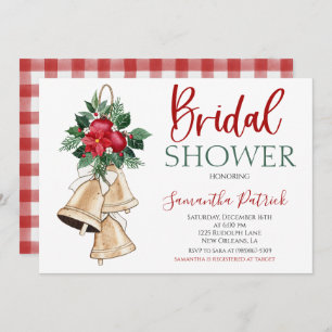 Invitation à la douche nuptiale de Noël